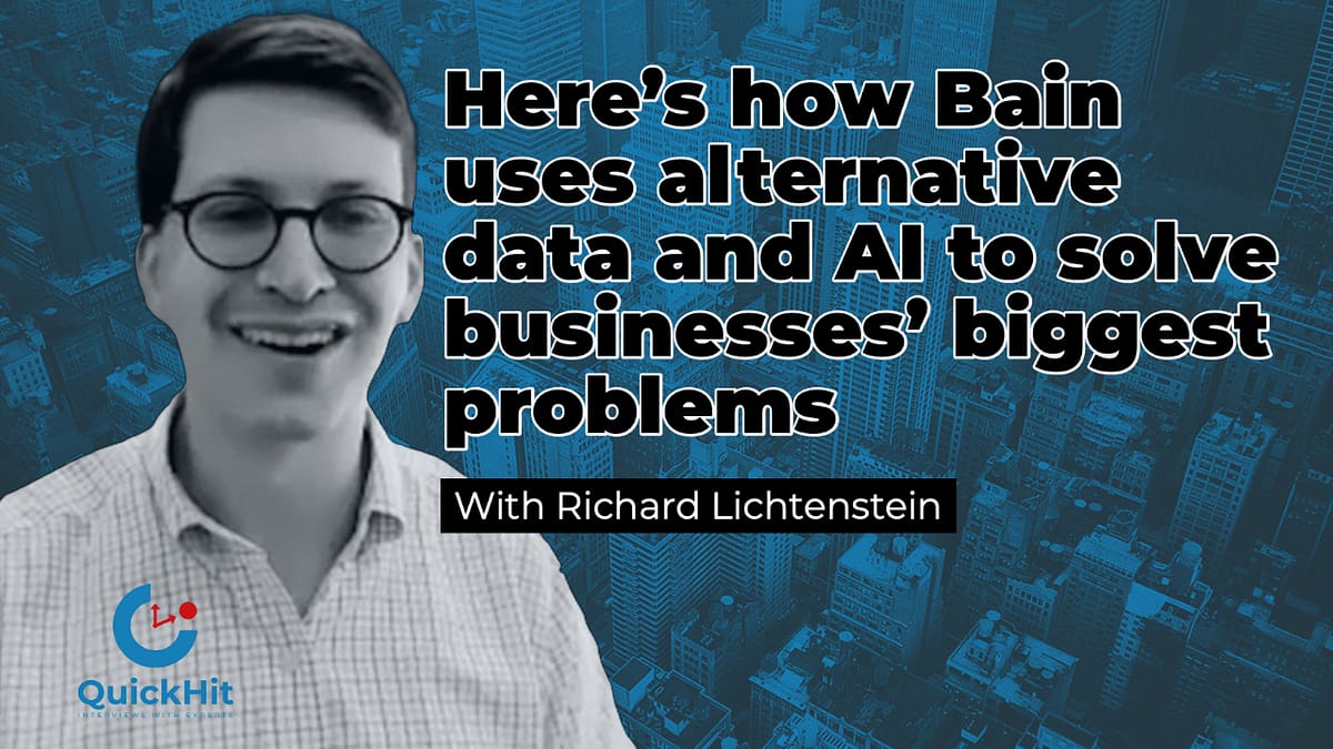 Here's how Bain uses alternative data and AI to solve business biggest problems